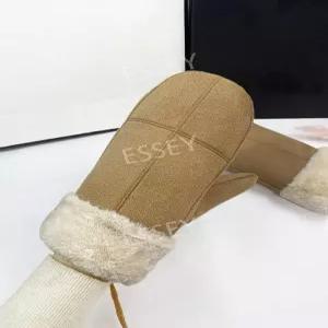 벙어리 스웨이드 장갑 끈 겨울 남녀공용 방한