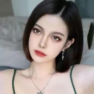 통 가발 여성 단발 앞머리 시스루뱅 자연스러운 WFGFBNM