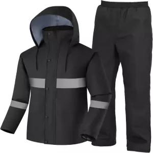 골프 하이킹 낚시를 위한 재킷과 바지를 포함한 남성용 우본 방수 레인 수트 2피스