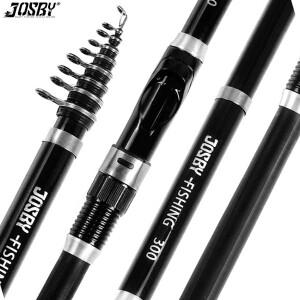 울트라 내구성 텔레스코픽 바위 낚시대 회전 탄소 섬유 Pesca 잉어 피더 폴 1.5-3.0M 휴대용 여행 미니 물