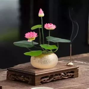 조화 꽃장식 부처님을장식을 연꽃 가짜 수국 가짜