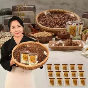 우리 작두콩이 들어간 청국장 발효식품 국내산 작두콩 대두 콩 진공 소포장 청국장찌개 청국장 15팩 30인분