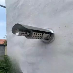 보일러 후드 레인캡 장착 방품 가스 스테인리스 배관덮개