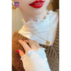 얇은 하프 시스루 폴라티 얇은목티 히트텍목폴라 망사 댄스티 목티 이너 코트이너