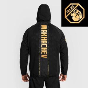 2026 트렌디 복싱 트레이닝 후디 수용 UFC 제니스 블랙/골드 이슬람 마카체프 파이트 나이트 챔피언 풀-지