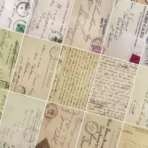 다꾸노트 762IQK27 빈티지 다이어리꾸미기 종이 황산지 레터링