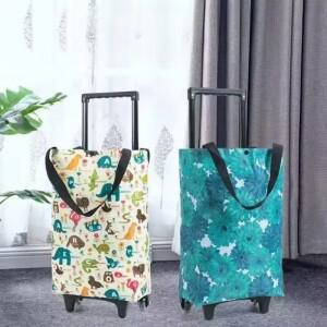 휴대용 접이식 쇼핑 카트 카트 가족 수하물 배달 가방 카트 휴대용 트레일러 노인 접이식 식료품 카트