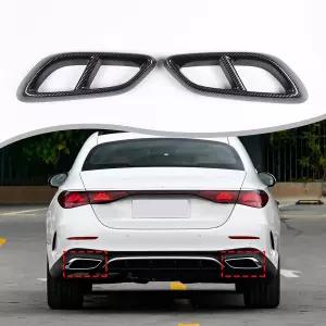 투무키우 ABS 자동차 배기 파이프 커버 메르세데스-벤츠 E 클래스 CLE 2024 W214 테일 트림 리어 범퍼