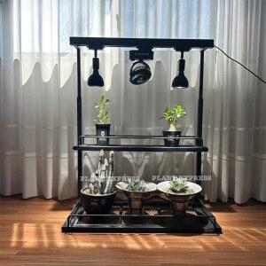 식물등 선반 화분 진열대 정리함 불 성장등 A 큰 다용도실 야외 원목 25