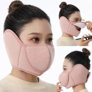 두두스 남여공용 겨울 방한 마스크 오픈코 귀마개 라이딩마스크 자전거마스크 목워머