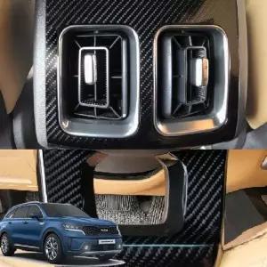 쏘렌토MQ4 스크래치방지 카본 2열송풍구 핸들포인트 송풍구커버 자동차스크래치커버 실내몰딩