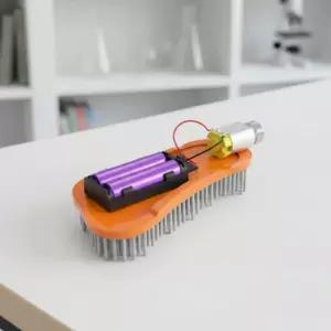 구둣솔 청소 진동 로봇 만들기 고속모터 편축 회전 파동에너지 과학교구 (1인용 2세트)