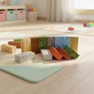 가꿈 큰 종이블록 자연테마 벽돌블럭 탑쌓기 징검다리 성만들기 입체모형 공간구성 (40p)