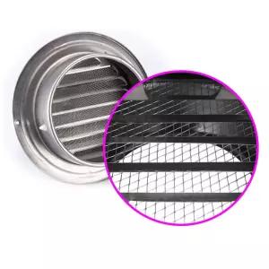 외벽용 스텐 후드캡 환기창 방충망 포함루버 욕실환풍기 주방배기탑 원형그릴 사각 닥트자재 마감재 공기순