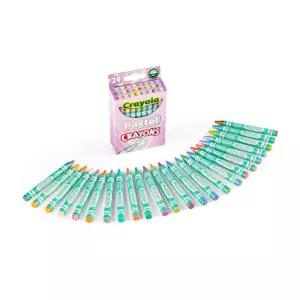 종이 캔버스 칼라 24색 파스텔크레용 유치원 미술용품