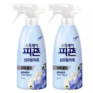 스프레이 피죤 섬유탈취제 블루비앙카 490ml X 2개옷장소취제 냄새제거 소취제 옷장용 용제 의류 제거제 옷