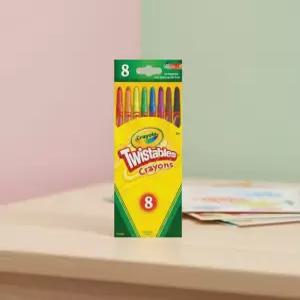 크레욜라 트위스트 색연필 8색 돌려쓰는 컬러 펜슬 색칠 미술놀이 그림그리기 컬러링 유아