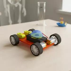 듀얼모터 전동 자동차 만들기 고속모터 회전 동력전달 전동카 과학교구 (레이저형 1인용)