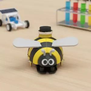 미니 꿀벌 진동로봇 만들기 파동에너지 꿀벌모양 로봇 진동모터 편축 과학교구 (1인용)