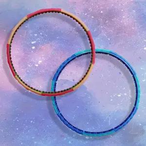 무거운 훌라후프 조립식 돌기 뱃살 지압 훌라후프 다이어트 실내용 성인용