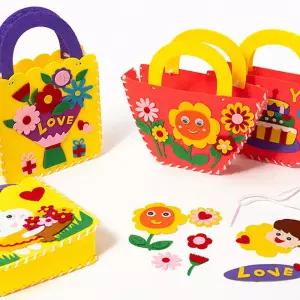 [문구티쳐] 민화샵 펠트 가방 만들기 4종 DIY 퀼트 패키지 어린이바느질놀이 펠트 만들기