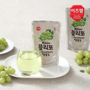 CJ이츠웰 플리또 청포도 과일주스 파우치 130ml 40개
