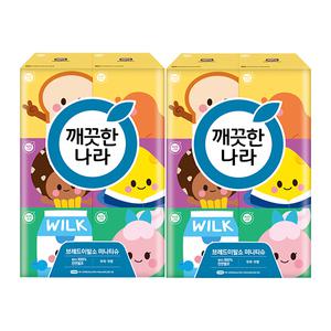 깨끗한나라 브레드이발소 미니티슈, 230매, 6입, 2개