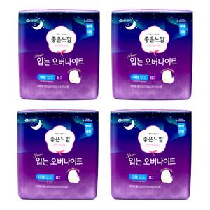 좋은느낌 New 입는 오버나이트 대형 8매X4팩 여성 입는 팬티형 생리대