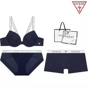 [롯데백화점]게스 [선물포장] 컬러믹스 화이트밴딩 커플속옷세트 GDWBRBPDR212NY