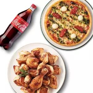 [굽네치킨]오리지널+바질토마토피자(8인치)+콜라1.25L