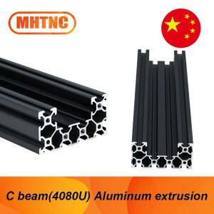 CNC 라우터용 3D 시리즈 압출 블랙 알루미늄 표준 실버 표준 300 슬롯 표준 1600MM 프린터 20 한국 4080U