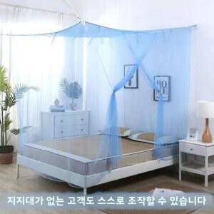 두꺼운 모기장 침실의 필요 프레임 더블 설치가 모기 없음 가정용 필요 방지 침대에 없음