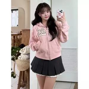 [후아유](김해점)Patch Crop Hood Zip-up(Brushed) WHMZF4911F