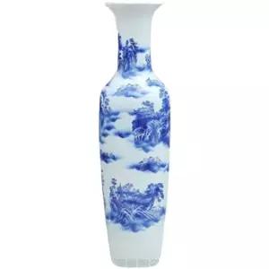 대형 꽃병 중식당 고급 세라믹 레드 전시품 도자기 중국 인테리어