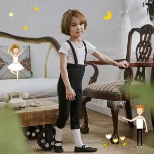 상하발레복 남아멜빵 칠부 세트 베베샤 남아발레복 발