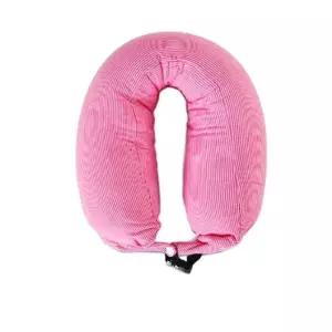 목쿠션 여행용 버클 휴대용 낮잠 목베개 기내용 핑크 (WFKDXV3)