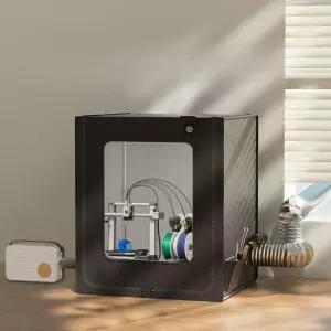 단열 커버 보관함 먼지 밀폐 환기 프린터 역류방지 위치 보호 챔버 배기