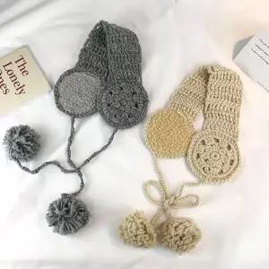 [라일리] Rly 니트 귀도리 핸드메이드 귀마개 따뜻한 겨울용 패