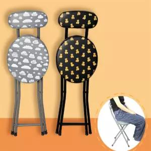 원형 쿠션 접이식 의자 휴대용접이식의자