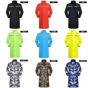 방풍 방수 판초형 우비 남녀공용 롱 레인코트