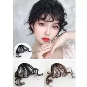 여성용 앞머리 전용 웨이브 부분 헤어 가발 붙임머리 (KYR-WC46CE2)