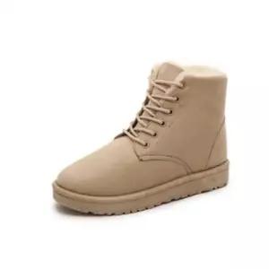 여성 플랫워커 안감퍼 미들부츠 방한 슈즈 패션화 텃밭장화 여성통굽부츠