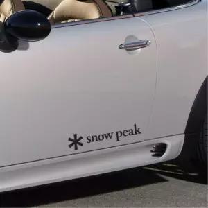 스노우피크 로고 차량용 캠핑 스티커 심플 튜닝 몰딩