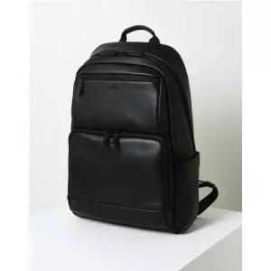 [롯데백화점]닥스 액세서리 블랙 로고장식 가죽 백팩 DBBA3E696BK