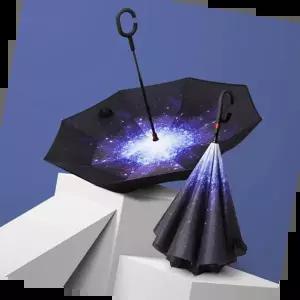 캠핑우산 차량 승하차용 반대로 접는 장우산 자외선차단 우산