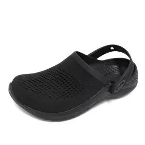 [크록스]라이트라이드 남자 여자 클로그 샌들 슬리퍼 블랙 206708-060 909238