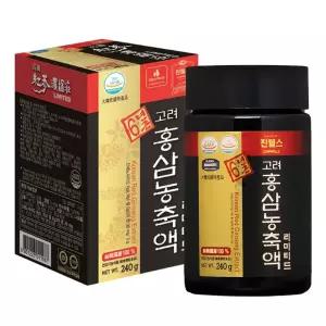 진웰스 6년근 고려 홍삼 농축액 리미티드 240g +쇼핑백 홍삼 액기스 구정 설날 명절 선물세트