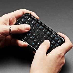 휴대용 초미니 한손 블루투스 키보드 스마트폰용 무선 입력 장치 소품 가구 장치 가구 소품