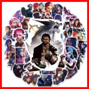 50Pcs 만화 Arcane: 리그 오브 레전드 스티커 Arcane DIY 스티커 Scrapbooking 전화 수하물 스케이트 보드