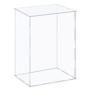 메카닉시티 아크릴 디스플레이 케이스 플라스틱 박스 큐브 보관함 투명 조립 쇼케이스 수집품용 14.1x10.2x14.1 인치